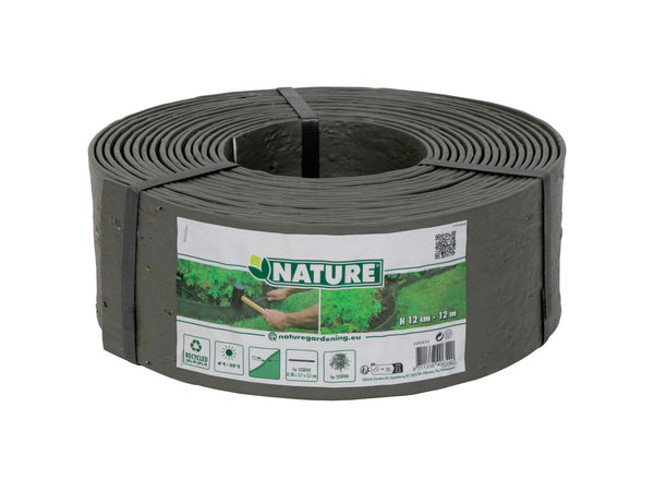 Nature bordure 12cm 12m gris