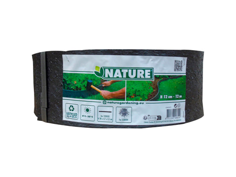 Nature borderrand 12cm 12m textuur zwart