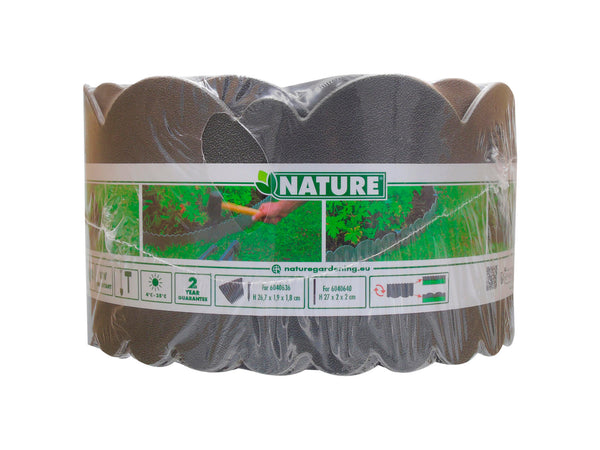 Nature bordure 13cm 12m gris