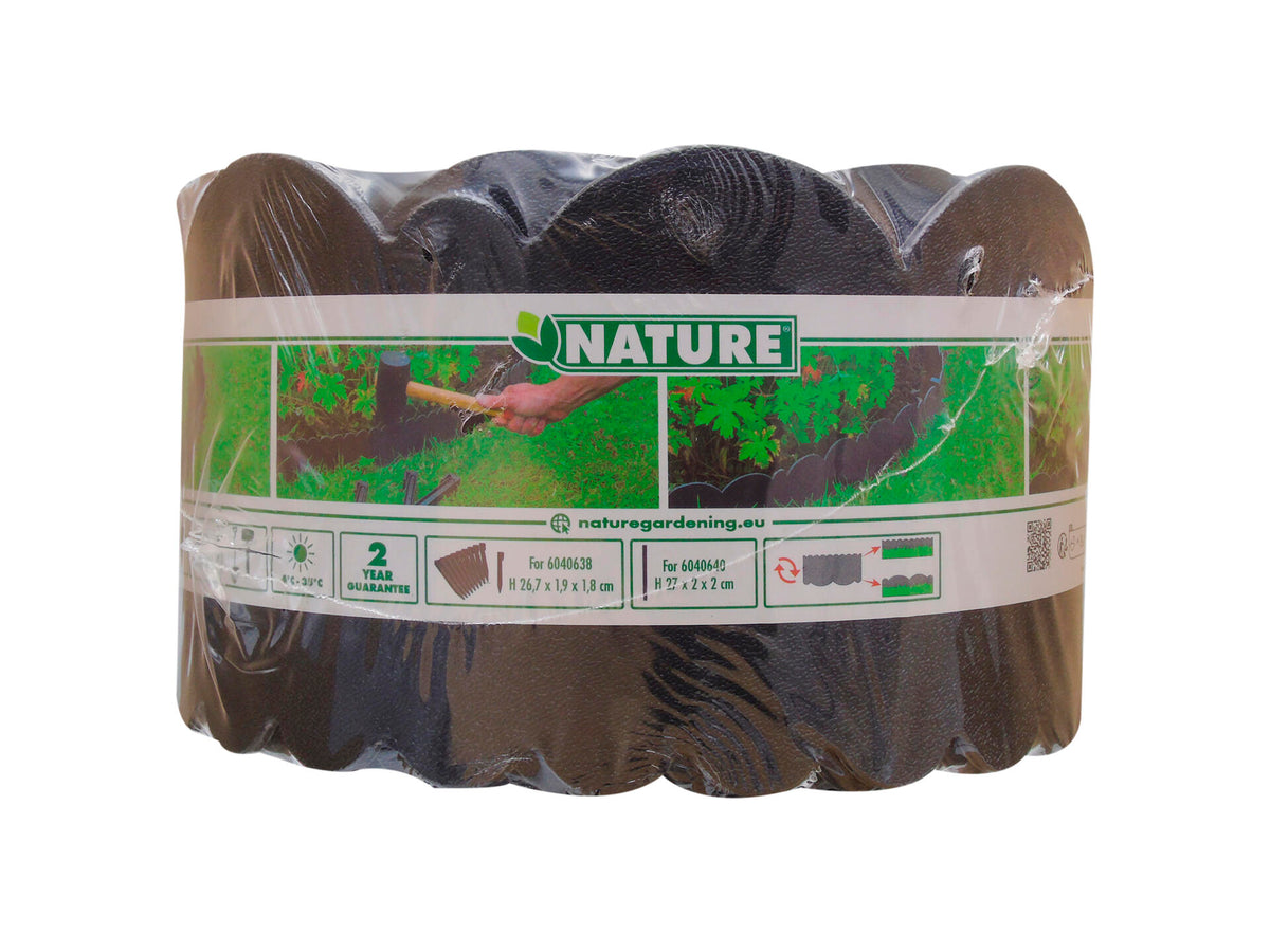 Nature borderrand 13cm 12m zwart