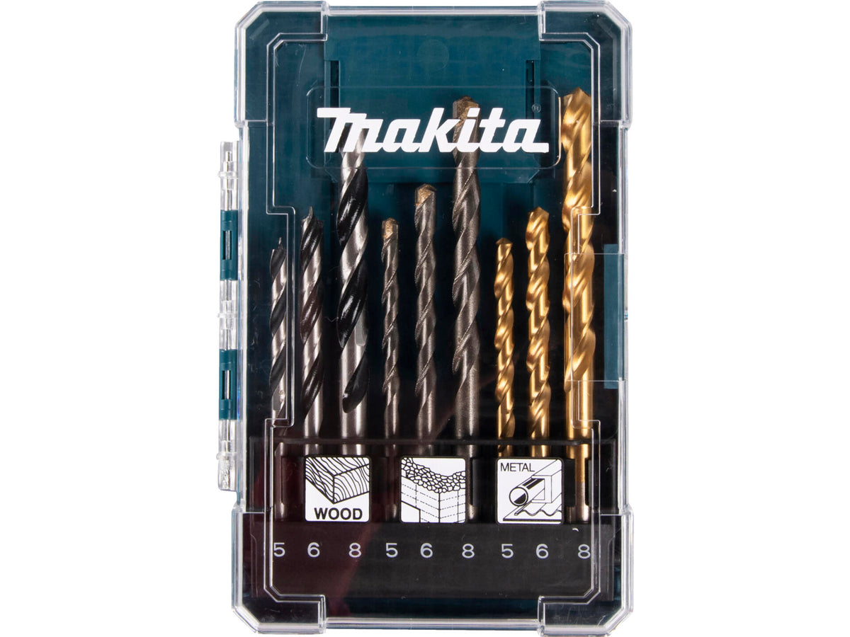 Makita borenset 5-8 mm 9-delig