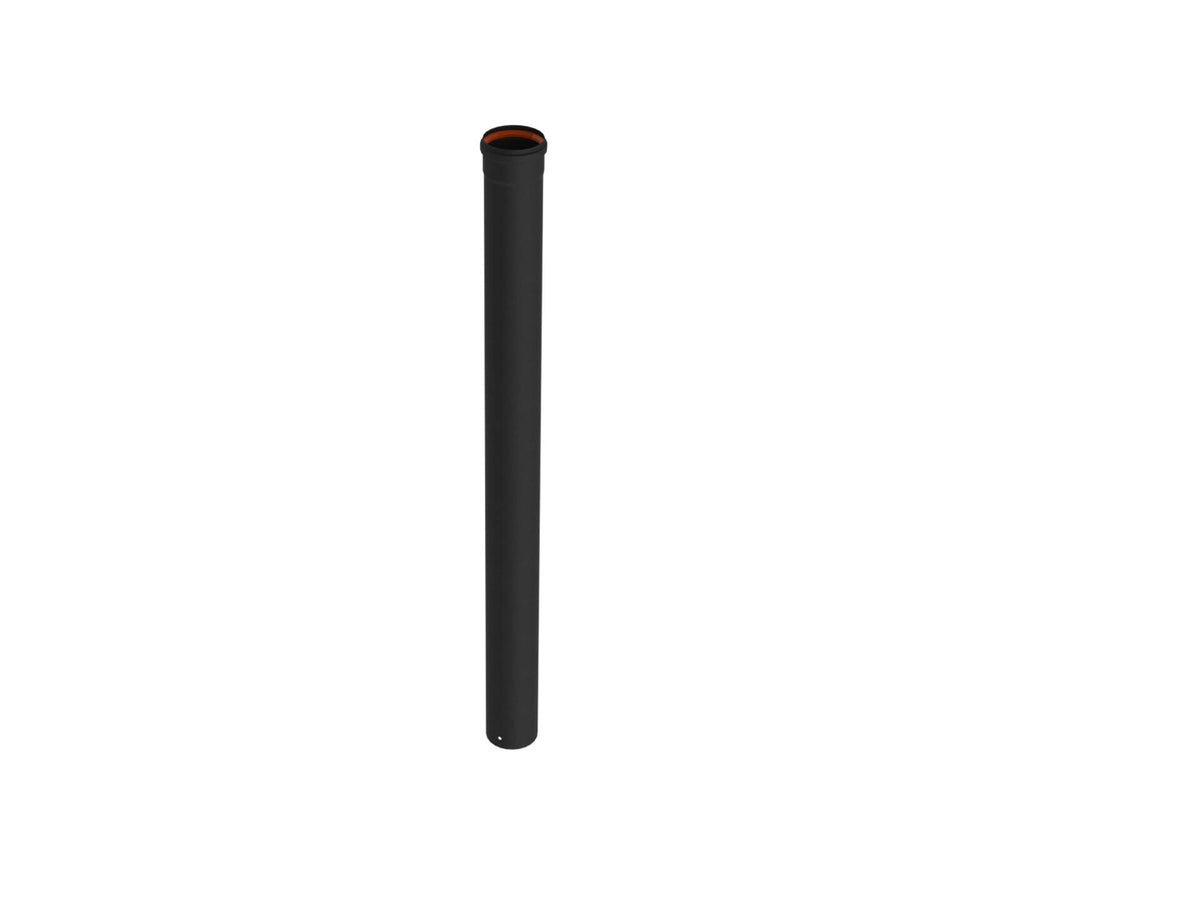 Saninstal buis voor pelletkachel 80mm 1m zwart