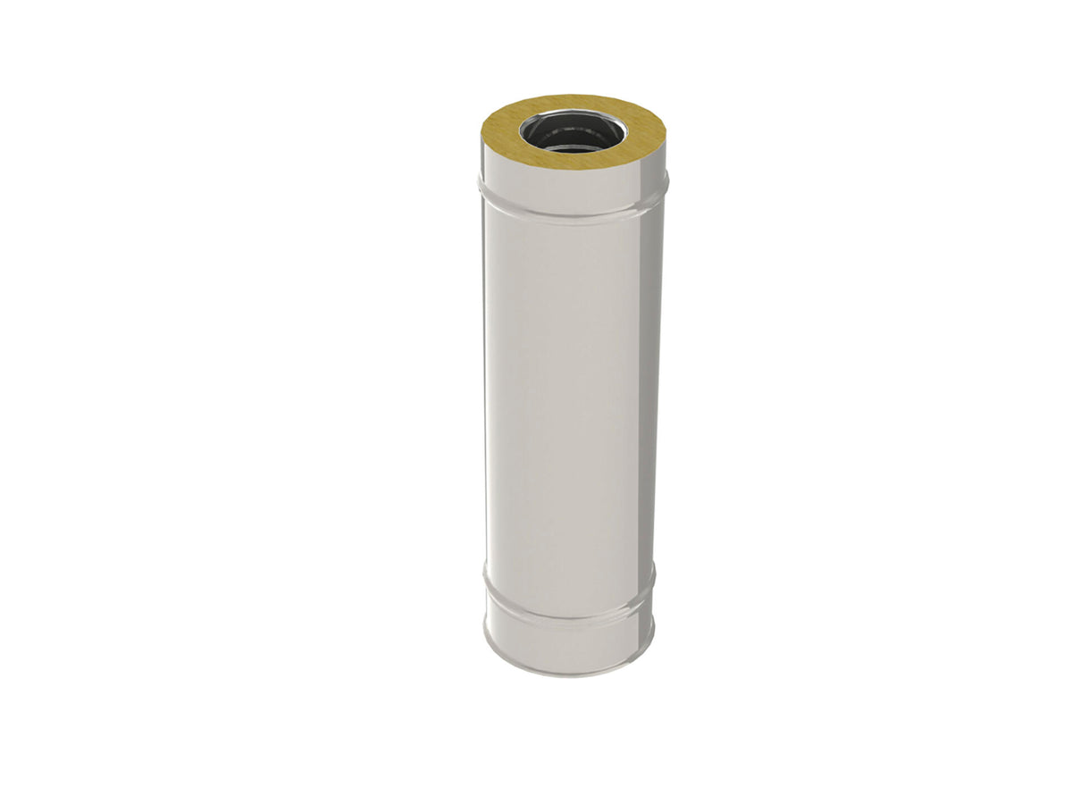 Saninstal buis voor pelletkachel inox 80mm 50cm