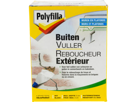 Polyfilla buitenvuller 1kg wit