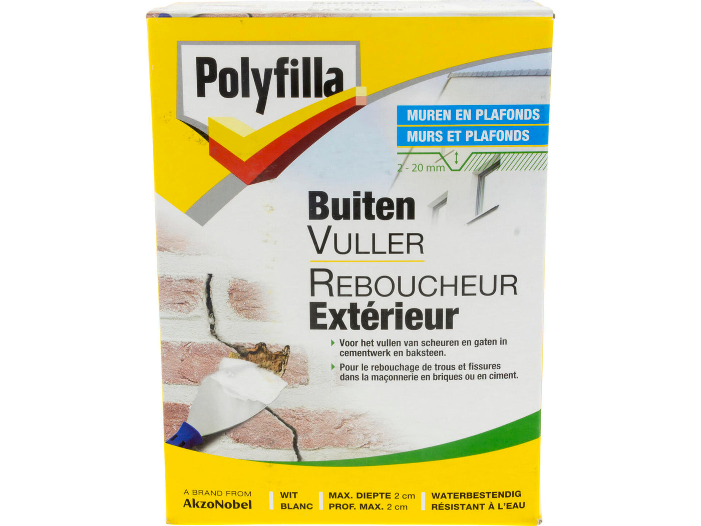 Polyfilla buitenvuller 2kg wit