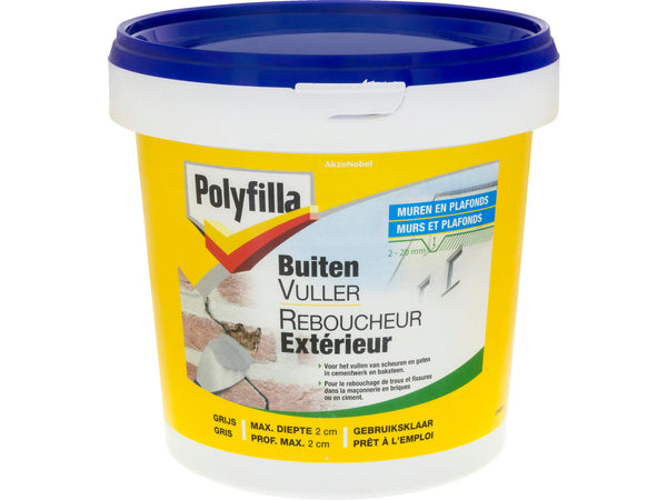 Polyfilla buitenvuller pasta 1l grijs