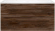 Onderbouw COFFEE 2 lade 120 duo notelaar Fluweel + dubbele wastafel kunstmarmer wit