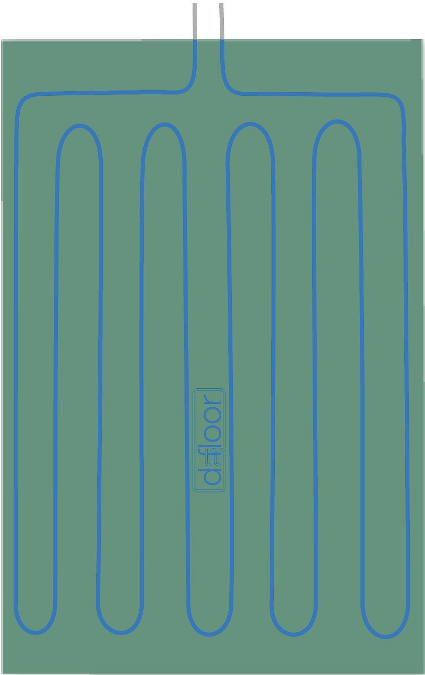Klimaatpaneel eps/gips 60X200CM d-floor