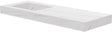 TABLET MARBRE CERAMIQUE PURO LAVABO S GAUCHE L140 H10 SANS TROU ROBINET WHITE CALACATTA