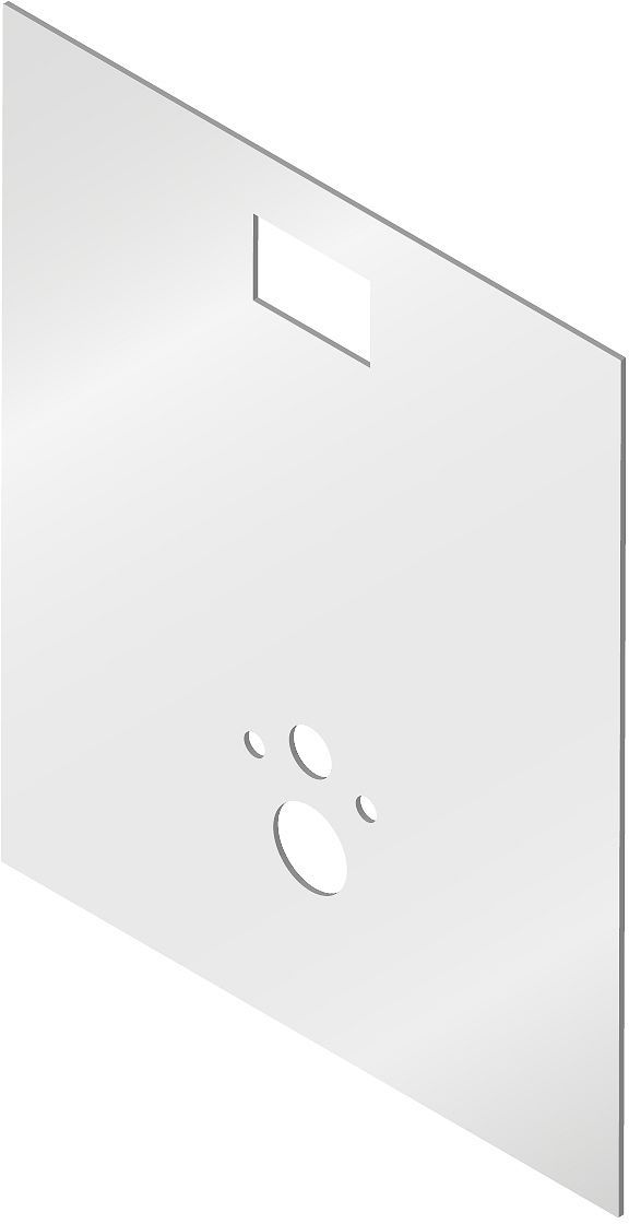 Voorzetwand wallfix OLI120 plus acryl paspaspartoe