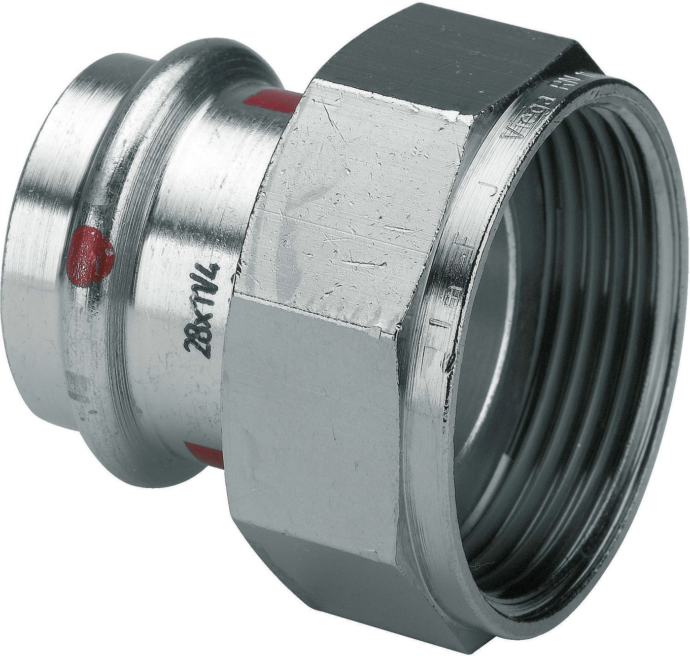 2 Delige rechte koppeling 15MM.3/4"F prestabo Viega