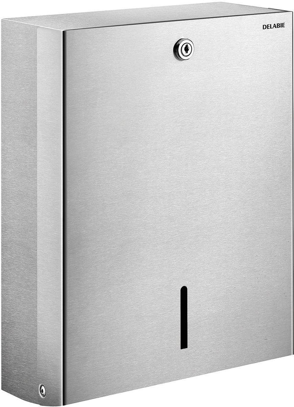 DISTRIBUTEUR MURAL 500 ESSUIE-MAINS DELABIE RVS MAT