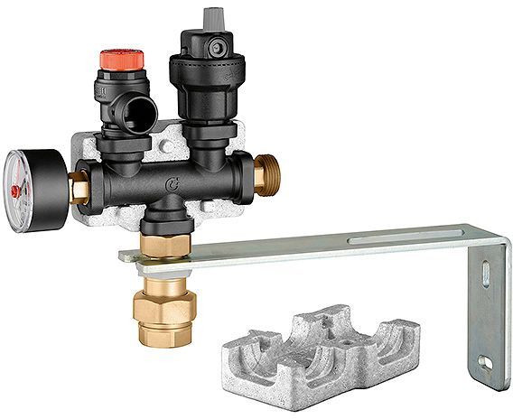 Caleffi Box 4*AANSLUITCOMBINATIE, bevestiging — SKU DESCO-187646