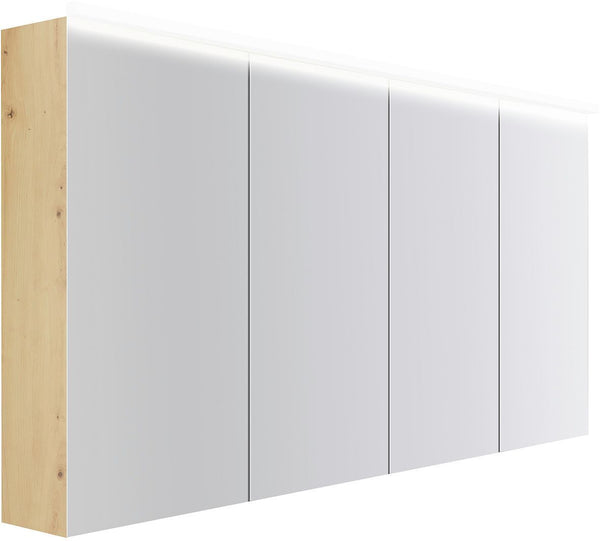 Spiegelkast COFFEE 4 deuren 1600MM 4250K eiken Decor urban