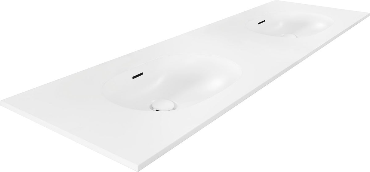 Tablet/molto/puro/craft/forest 180X50CM 2 lavabo xonyx