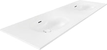 TABLETTE MOLTO/PURO/CRAFT/FOREST 180X50CM 2 LAVABO XONYX