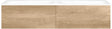 SOUS MEUBLE COFFEE 2 TIROIRS 140 DUO CHENE DEC.CACHMIRE+DOUBLE LAVABO PORCEL.SNS TROU ROBINET BLANC