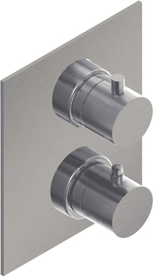 Inbouw thermostaat+omstel steel paffoni inox