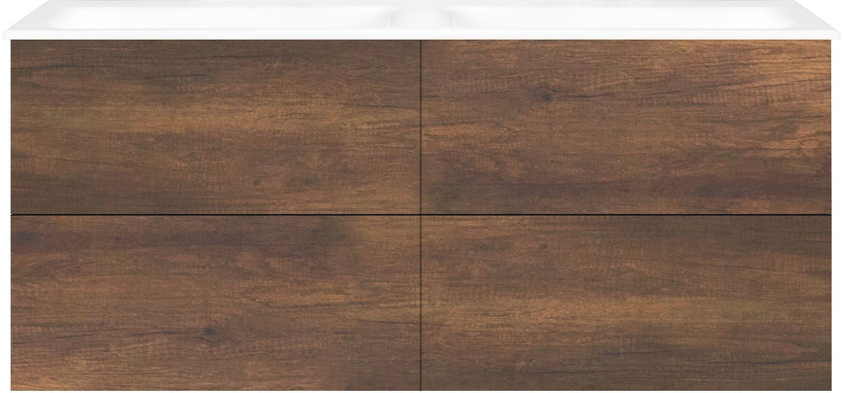 ONDERBOUW COFFEE 4 LADES 140 DUO EIK.DEC.ROEST +DUBBELE WASTAFEL PORSELEIN ZONDER KRAANGAT WIT