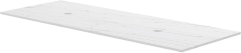 Tablet keramische MARMER puro B140 H1,2 2 afvoergaten white calacatta