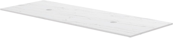 Tablet keramische MARMER puro B140 H1,2 2 afvoergaten white calacatta