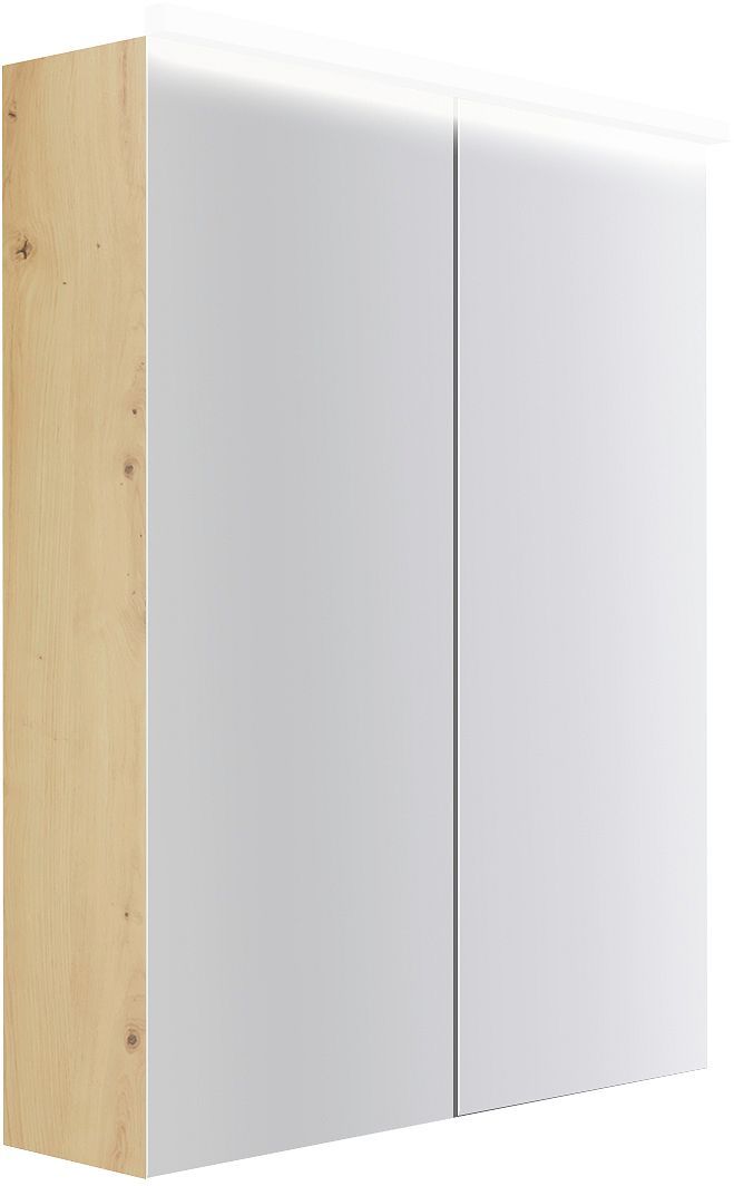 Spiegelkast COFFEE 2 deuren 600MM 4250K eiken Decor urban