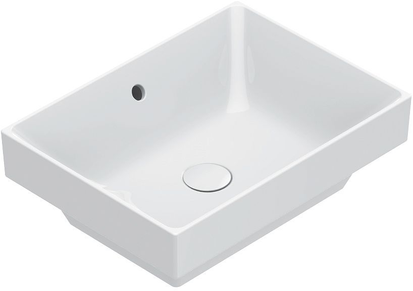 Halfinbouw lavabo Zero catalano catalglaze+ 50X37CM zonder kraanvlak wit