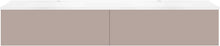 Onderbouw COFFEE 2 lades 180 duo basaltgrijs +dubbele wastafel mat wit
