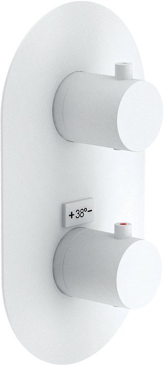 Afwerkset thermostaat+ Omstel live/velis nobili mat wit
