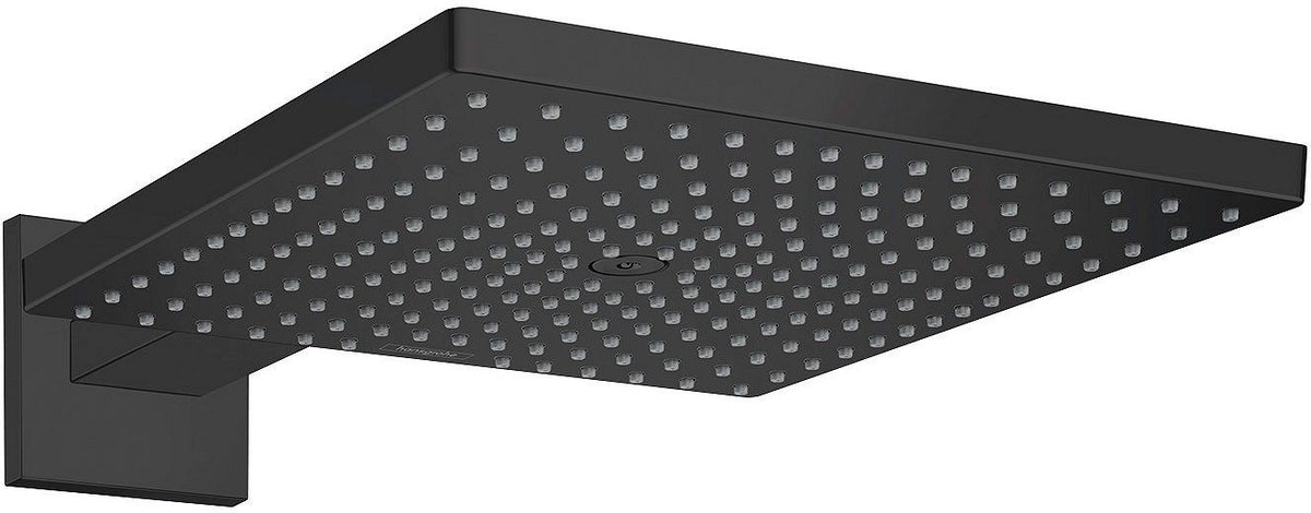 Hoofddouche Raindance E 300 1JET HG +ARM Muur MAT Zwart, douchesets & douchekoppen — SKU DESCO-180593