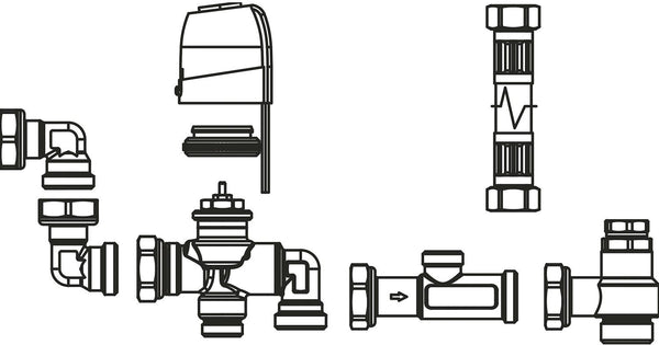 VANNE À 3 VOIES AVEC MOTEUR POUR VENTILO-CONVECTEUR HAUT SUR LE MUR AQUAREA FMM10-15-20 PANASONIC