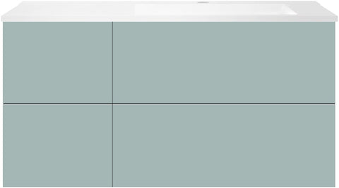 ONDERBOUW COFFEE 4 LADES 120 IJSBLAUW MAT+WASTAFEL RECHTS KUNSTMARMER WIT