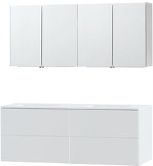 MEUBLE PURO DUO BLANC 160 SOLID MOLTO ARMOIRE TOILLETTE