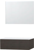MEUBLE PURO SOLO WENGE 90 1 TIROIR SOLID A POSER MIROIR