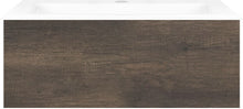 Onderbouw COFFEE 1 lade 80 kastanje Decor truffel +wastafel porselein wit