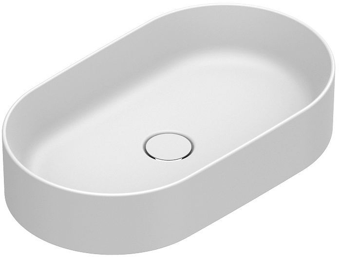 Opbouwlavabo Zero catalano cataglaze+ 60X35 H12 zonder overloop mat wit