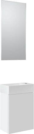 LAVE-MAINS PURO MINI 1 PORTE BLANC 40 SOLID MIROIR