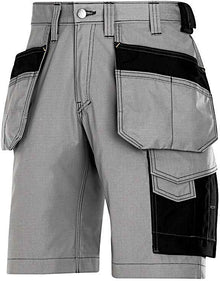 SHORT RIP-STOP SNICKERS ZWART-GRIJS M60
