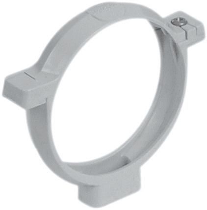 PVC SCHARNIERBEUGEL ROND WIT 80MM CORGBB