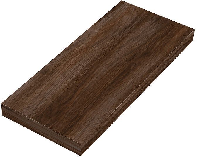 Wandtablet COFFEE 150X350X19MM tot 7KG notelaar Fluweel