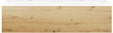 Onderbouw COFFEE 1 lade 120 duo eik urban + dubbele wastafel porselein wit