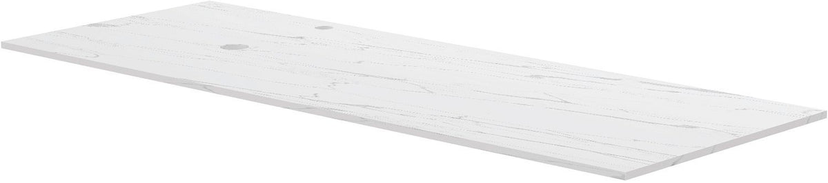 TABLET KERAMISCH MARMER PURO B140 H1,2 1AFVOERGAT/KRAANGAT LINKS WHITE CALACATTA