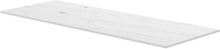 TABLET MARBRE CERAMIQUE PURO L140 H1,2 1VIDAGE/TROU ROBINET GAUCHE WHITE CALACATTA