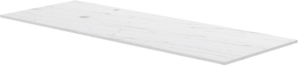 TABLET KERAMISCH MARMER PURO B140 H1,2 1AFVOERGAT/KRAANGAT LINKS WHITE CALACATTA