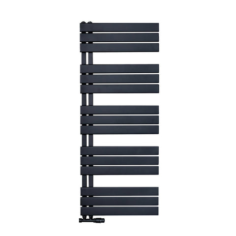 Handdoekradiator badkamerradiator paneel aansluiting links/rechts zwart 1600x600 864W - Mat zwart, handdoekradiatoren — SKU MB-19269-22796, EAN 5404029156420