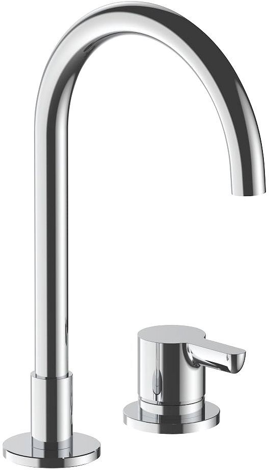 2 Gats mengkraan lavabo icona classic fantini zonder sluiting 160MM chroom