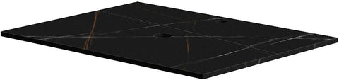 TABLET KERAMISCH MARMER PURO B70 H1,2 1AFVOERGAT/KRAANGAT BAMBOO BLACK