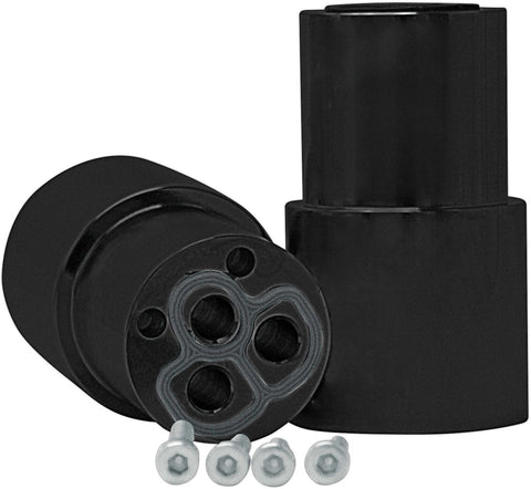VERLENGSTUK +35MM VOOR 4GATS BADKRAAN NOBILI MAT ZWART