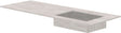 TABLET KERAMISCH MARMER PURO LAVABO S RECHTS B140 H1,2 +KRAANGAT TRAVERTIN NEW
