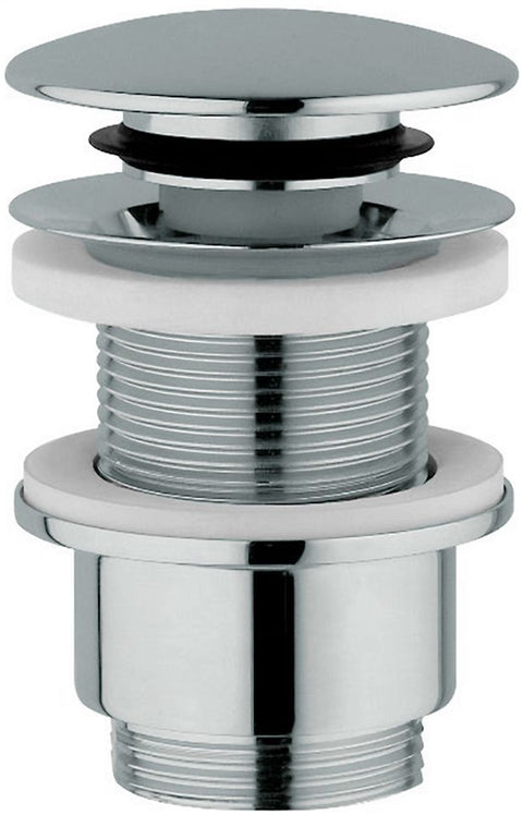 Design clic krepine nobili 5/4" rond zonder overloop chroom, sifons — SKU DESCO-122934
